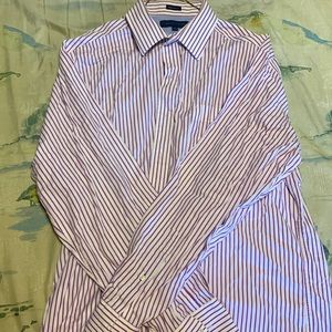 👕 NEW TOMMY HILFIGER PURPLE STRIPE DRESS SHIRT